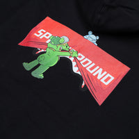 SHOW THE SHARK BLACK OVER FULL ZIP HOODIE