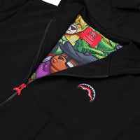 SHOW THE SHARK BLACK OVER FULL ZIP HOODIE