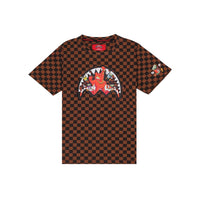 GET OUT BEAR CHECKERED REGULAR T-SHIRT