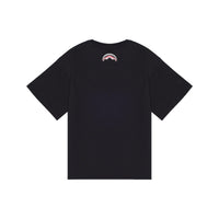 MAKES THE WORLD GO ROUND BLACK OVER T-SHIRT