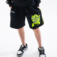 GRAFFITI BEAR SHORTS BLK