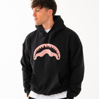 LOGO MOUTH CORE COMFY HOODIE BLK