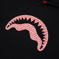 LOGO MOUTH CORE COMFY HOODIE BLK