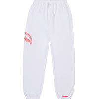 LOGO MOUTH CORE PANTS WHT