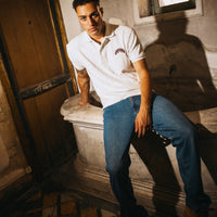 SG JAQUARD POLO SHIRT WHT