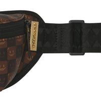 SHARKS IN PARIS WTF BUBBLE BROWN CHECK CROSSBODY