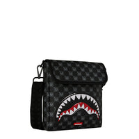 SHARKS IN PARIS WTF BUBBLY BLACK CHECK MESSENGER SLING