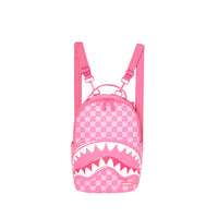 PINK NEW CHECK FACES MINI BACKPACK