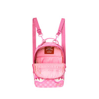 PINK NEW CHECK FACES MINI BACKPACK