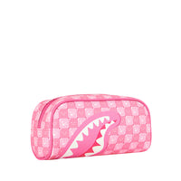PINK NEW CHECK FACES POUCH
