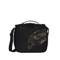 SHARK CENTRAL BLACK NYLON CAMO EMBOSSED SHARK SNACKPACK