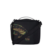 SHARK CENTRAL BLACK NYLON CAMO EMBOSSED SHARK SNACKPACK