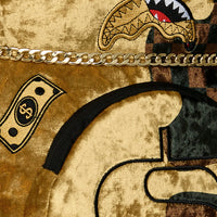 SHARKS IN PARIS GOLD DRIP MONEYBEAR BACKPACK