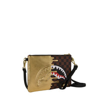 SHARKS IN PARIS GOLD DRIP CROSSOVER CLUTCH