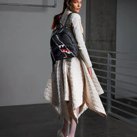 CENTER RIP REVEALING GRAY CHECK SAVAGE BACKPACK