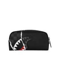 CENTER RIP REVEALING GRAY CHECK POUCH