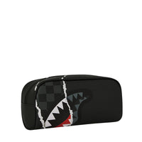 CENTER RIP REVEALING GRAY CHECK POUCH
