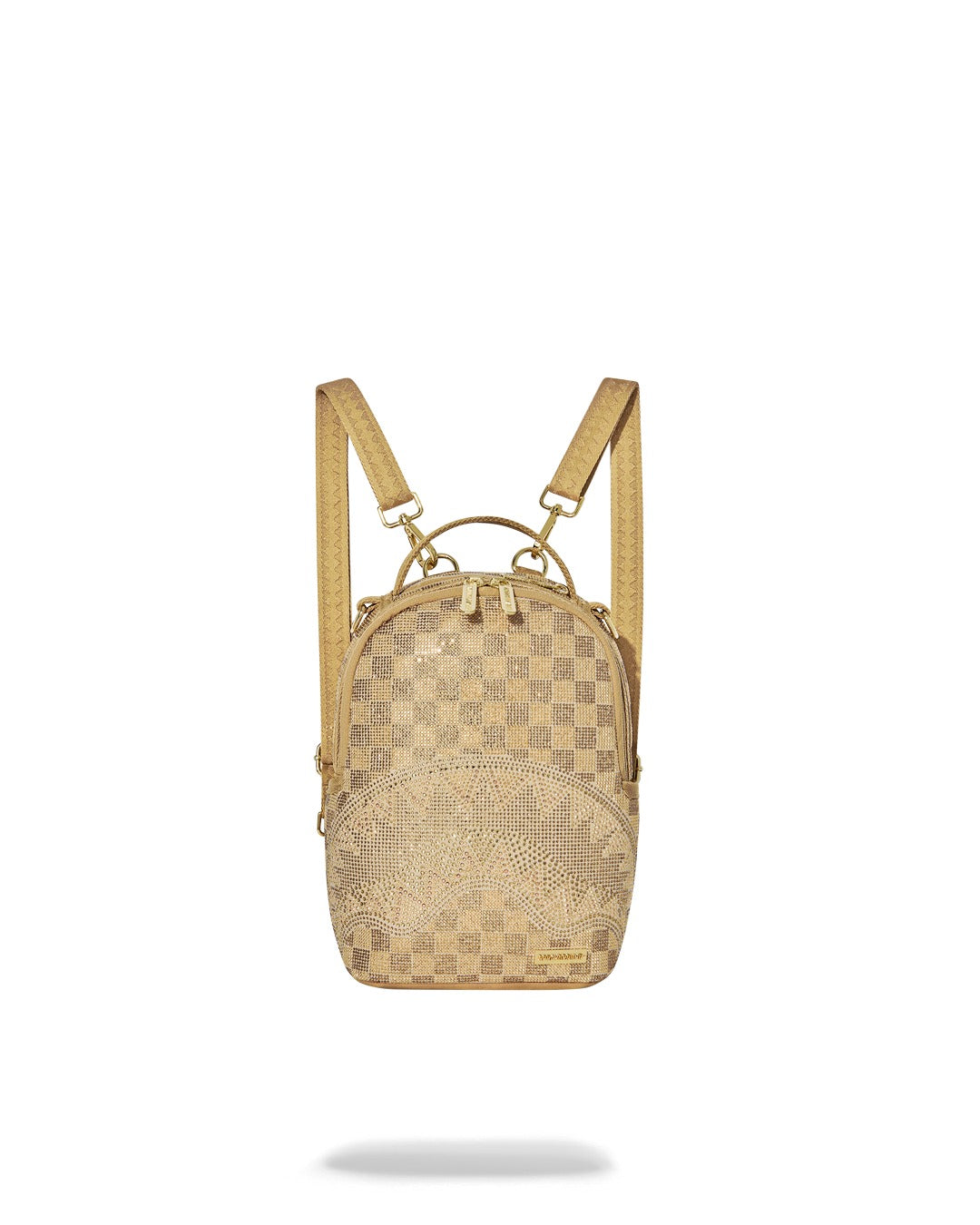 2 TONE GOLD TRINITY MINI BACKPACK