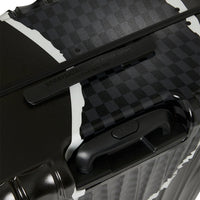 CENTER RIP REVEALING GRAY CHECK FULL-SIZE LUGGAGE