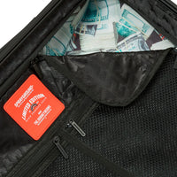 CENTER RIP REVEALING GRAY CHECK FULL-SIZE LUGGAGE