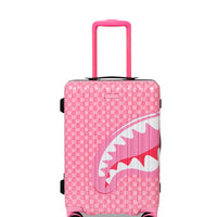 PINK NEW CHECK FACES CARRY-ON LUGGAGE