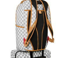 EMBOSSED CREAM CHECK CARRY-ON LUGGAGE