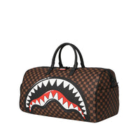 SHARKS IN PARIS WTF BUBBLE BROWN CHECK DUFFLE