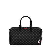 SHARKS IN PARIS WTF BUBBLY BLACK CHECK MINI DUFFLE
