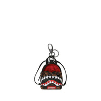SHARKS IN PARIS WTF BUBBLE BROWN CHECK BACKPACK KEYCHAIN