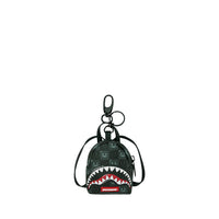 SHARKS IN PARIS WTF BUBBLY BLACK CHECK BACKPACK KEYCHAIN