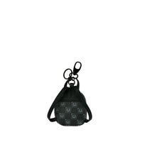 SHARKS IN PARIS WTF BUBBLY BLACK CHECK BACKPACK KEYCHAIN