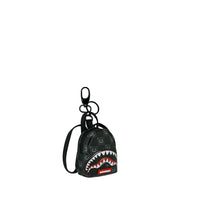 SHARKS IN PARIS WTF BUBBLY BLACK CHECK BACKPACK KEYCHAIN