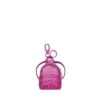 METALLIC PINK METALLIC DRIP BACKPACK KEYCHAIN
