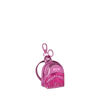 METALLIC PINK METALLIC DRIP BACKPACK KEYCHAIN