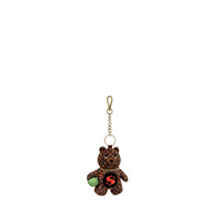 SIP WTF BUBBLY BROWN CHECK BEAR KEYCHAIN