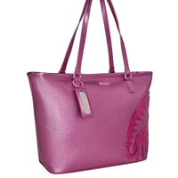 METALLIC PINK METALLIC DRIP TOTE