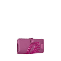 METALLIC PINK METALLIC DRIP SINGLE FOLD WALLET