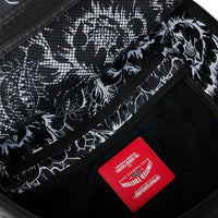 NYBG BLACK LEATHER FLOWERS BACKPACK