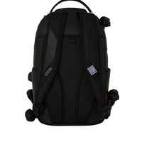 NYBG BLACK LEATHER FLOWERS BACKPACK