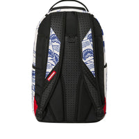 BLUE INK DOODLE BACKPACK