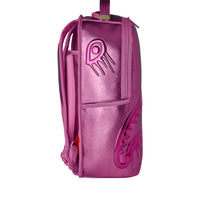 METALLIC PINK METALLIC DRIP BACKPACK