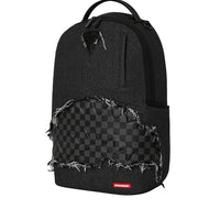 BLACK DENIM TEAR SHARK BACKPACK