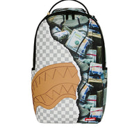 CREAM CHECK FULL OF CASH BACKPACK