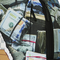 CREAM CHECK FULL OF CASH BACKPACK