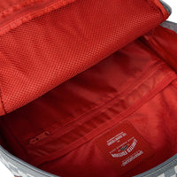 EMBOSSED CREAM CHECK BACKPACK