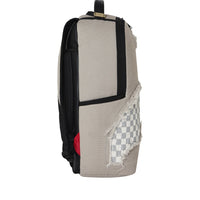 CREAM DENIM TEAR SHARK BACKPACK