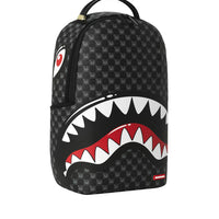 SHARKS IN PARIS WTF BUBBLY BLACK CHECK BACKPACK
