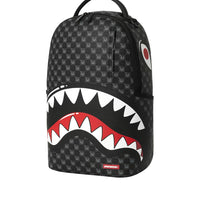 SHARKS IN PARIS WTF BUBBLY BLACK CHECK BACKPACK