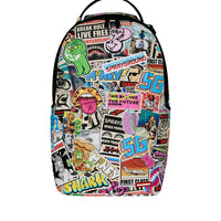 PUNK STICKER SHARK BACKPACK