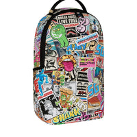 PUNK STICKER SHARK BACKPACK